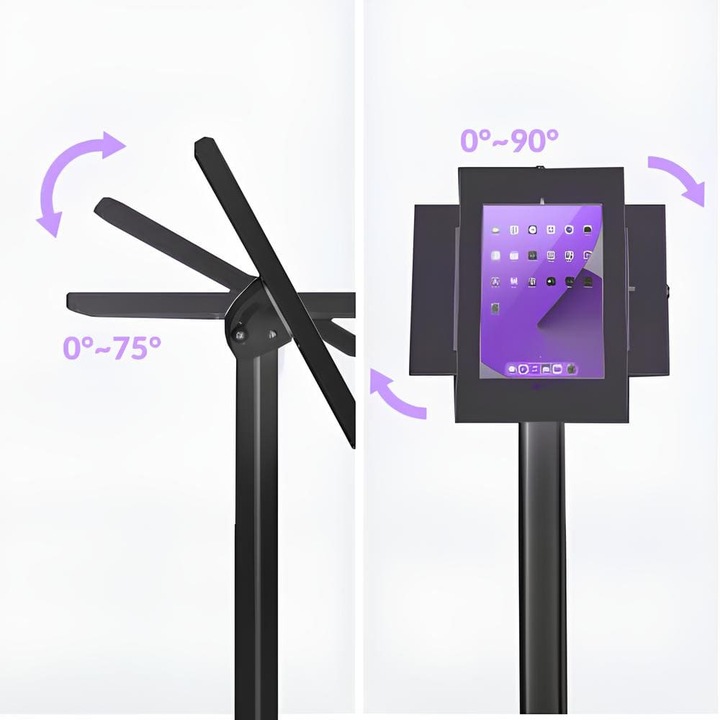 Wolnostojący Ochronny Statyw podstawka obudowa POS na tablet regulowany