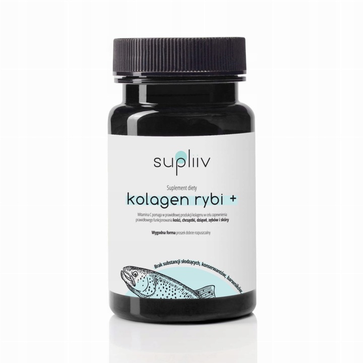 KOLAGEN RYBI proszek NA STAWY CZYSTY bez chemii z WITAMINA C SMACZNY