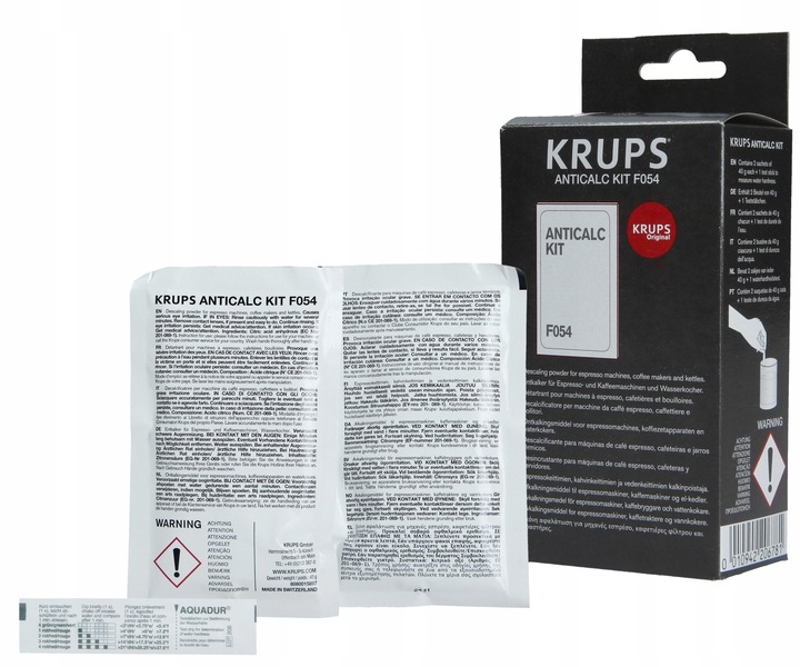 Akcesoria Filtr F088 + odkamieniacz + tabletki czyszczące do ekspresu Krups