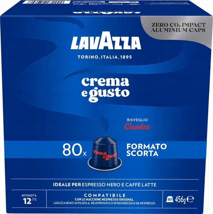 Kapsułki NESPRESSO LAVAZZA Crema Gusto CLASSICO 80