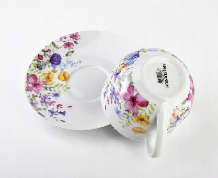 Filiżanka z podstawką JOY Komplet 2 filiżanki ze spodkiem 245ml HTTC5670