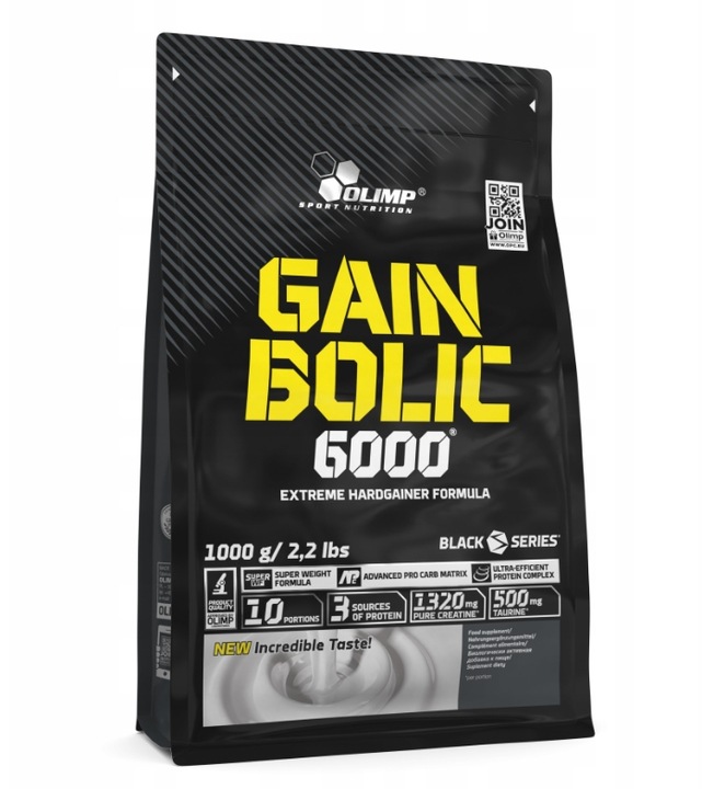 2x Gainer Olimp Smak Waniliowy Gain Bolic 6000 Białko Węglowodany 1kg