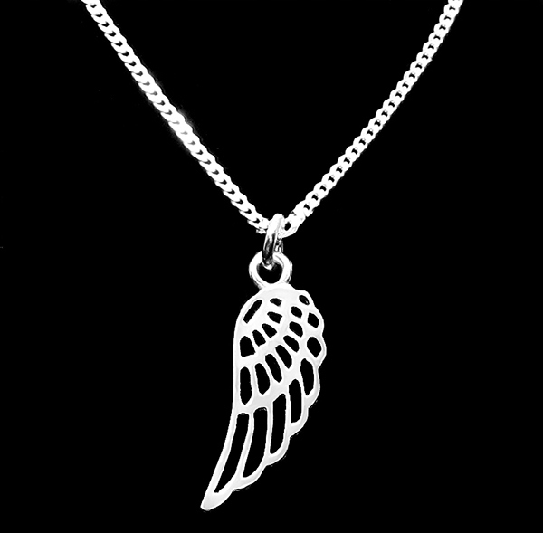 ŁAŃCUSZEK SREBRNY SKRZYDŁO ANIOŁA ŁAŃCUSZEK NA PREZENT SREBRO 925 45cm W6