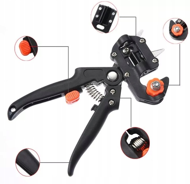 SEKATOR NOŻYCOWY NOŻYCE DO SZCZEPIEŃ OKULIZACJI DRZEW TAŚMA GRATIS