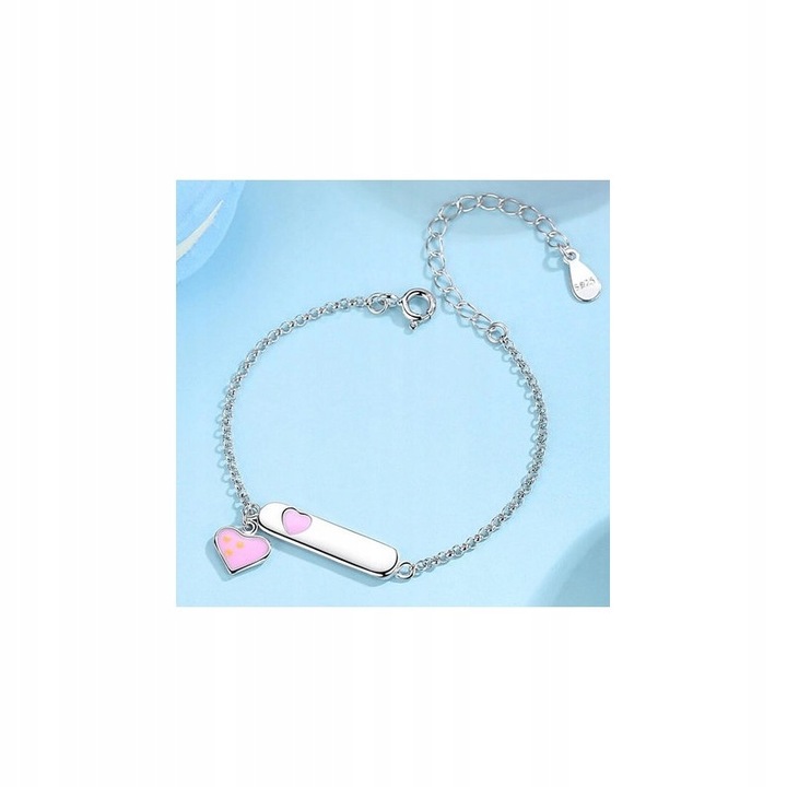 Bransoletka personalizowana z grawerem, srebro 925