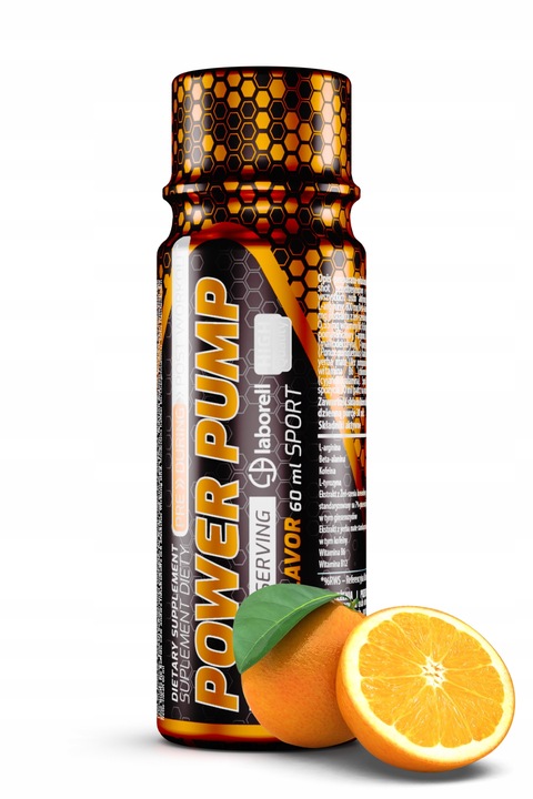 PRZEDTRENINGÓWKA SHOT 60ML 12 SZT ORANGE PRZED TRENINGIEM Laborell
