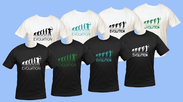 Koszulka EVOLUTION łucznik ewolucja archery