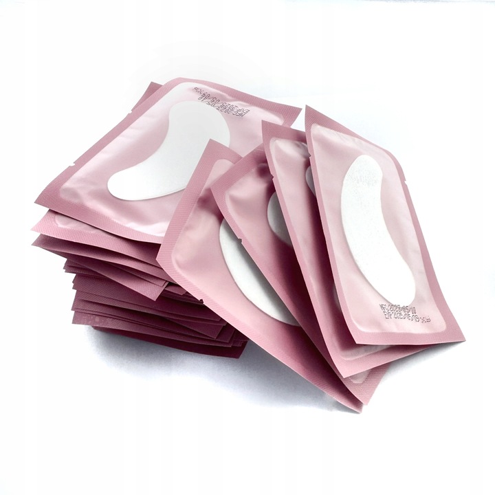 100szt PŁATKI POD OCZY DO RZĘS RÓŻOWE