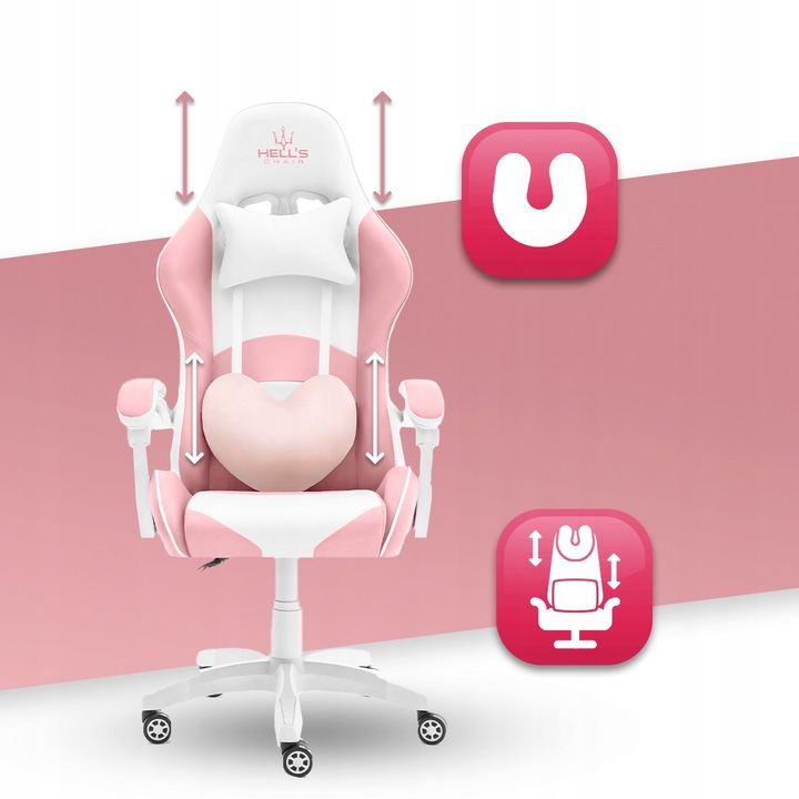 FOTEL GAMINGOWY DLA GRACZA BIUROWY HELL'S