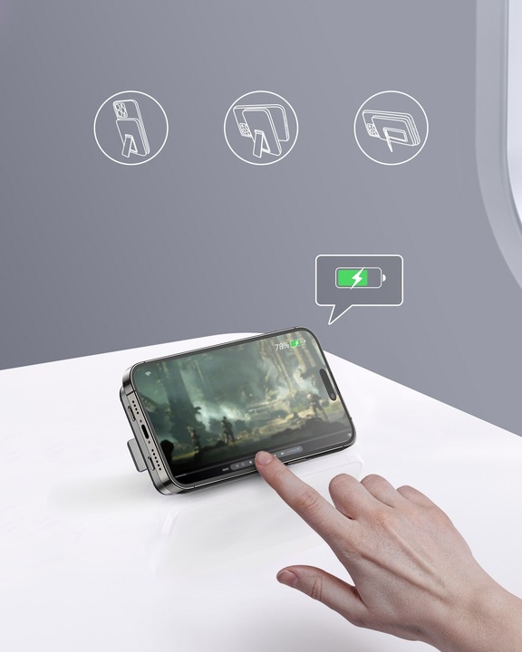 INNOSTYLE POWERSWITCH SZYBKI POWERBANK INDUKCYJNY DO MAGSAFE 10000 STOJAK