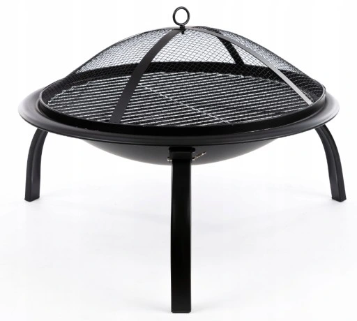 PALENISKO OGRODOWE Z RUSZTEM OGNISKO GRILL POKRYWA