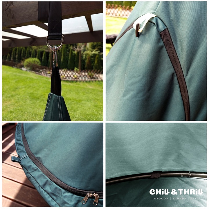 KOKON WISZĄCY NAMIOT HAMAK HUŚTAWKA GNIAZDO DO OGRODU POKOJU 100x110 INNY