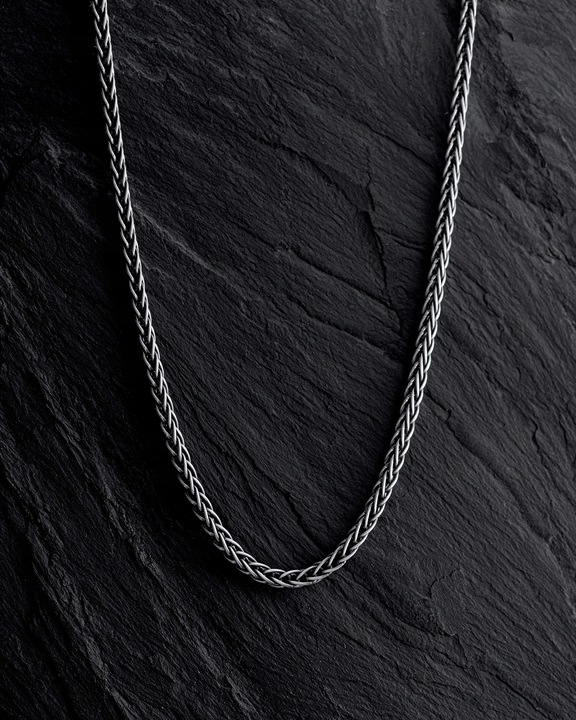 Srebrny łańcuszek - splot SPIGA 55