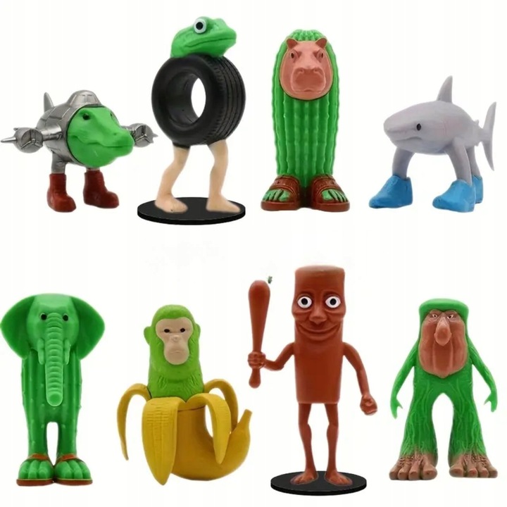 ZESTAW 8 SZTUK TUNG TUNG TUNG SAHUR TRALALERO TRALALA BOMBARDIRO CROCODILO