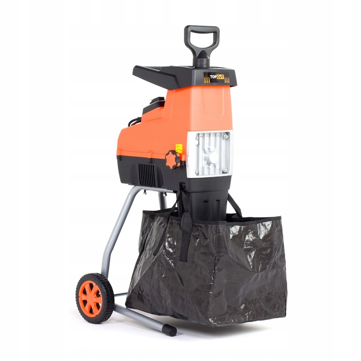 ROZDRABNIACZ ELEKTRYCZNY FREZOWY DO GAŁĘZI 2800W RĘBAK DO DREWNA POJEMNIK