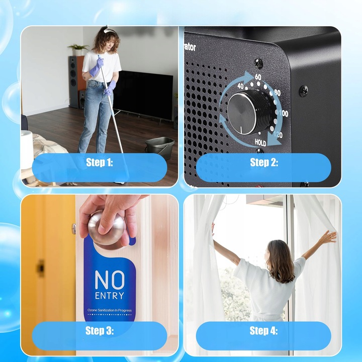 OZONATOR GENERATOR OZONU OCZYSZCZACZ DO POWIETRZA 60 000 mg/h +TIMER