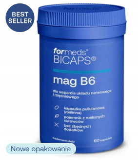 Bicaps MAG B6 60 cytrynian magnezu FORMEDS