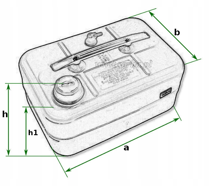 Zbiornik paliwa do łodzi 10 L. z uchwytem
