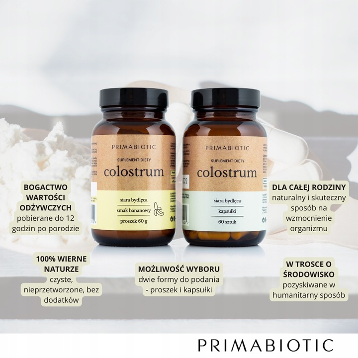 Primabiotic Colostrum 60 kapsułek