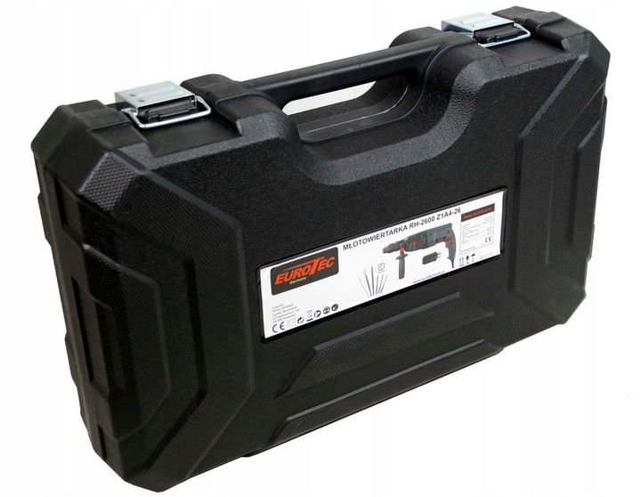 MŁOTOWIERTARKA WIERTARKA MŁOT UDAROWY 2600W SDS+ ZESTAW + WALIZKA MOCNA