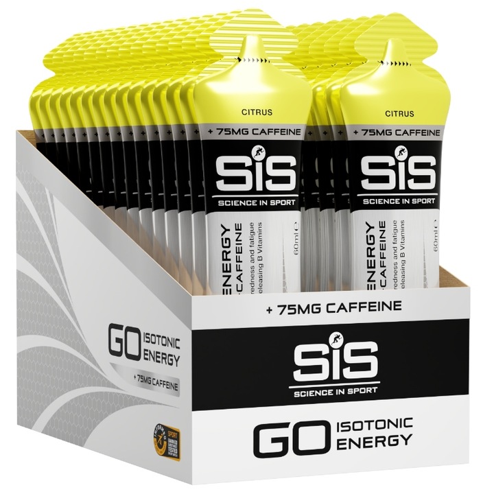 SIS ŻEL ENERGETYCZNY ENERGY+CAFFEINE 10x60ml Cytryna Citrus