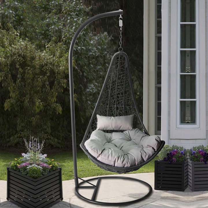 nowoczesny FOTEL OGRODOWY wiszący BOHO