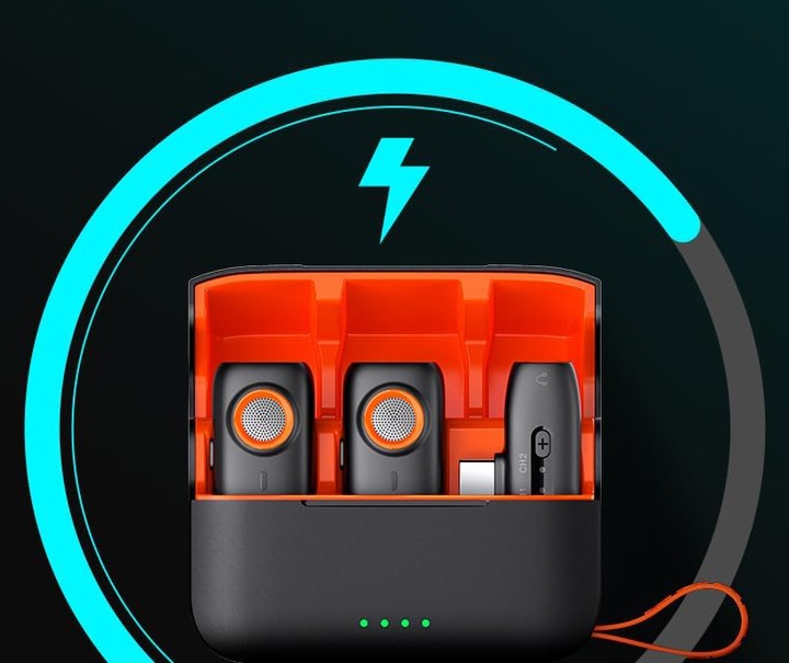 Mikrofon bezprzewodowy Hohem Lavalier Mic-01 (1 TX + 1 RX) Czarny, USB-C