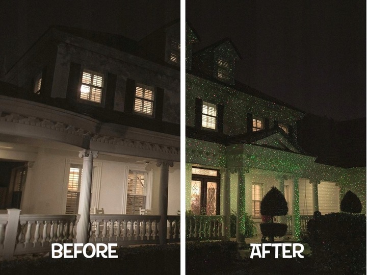 PROJEKTOR LASEROWY ŚWIĄTECZNY LASER RG LAMPKI KOLORY 8w1 STAR SHOWE PREZENT