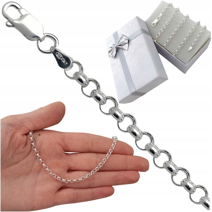 Łańcuszek srebrny Rolo 55cm 4.2mm 925