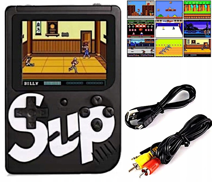 Przenośna GRA MINI KONSOLA DO GIER SUP Game Box 400 GIER Mix Kolorów