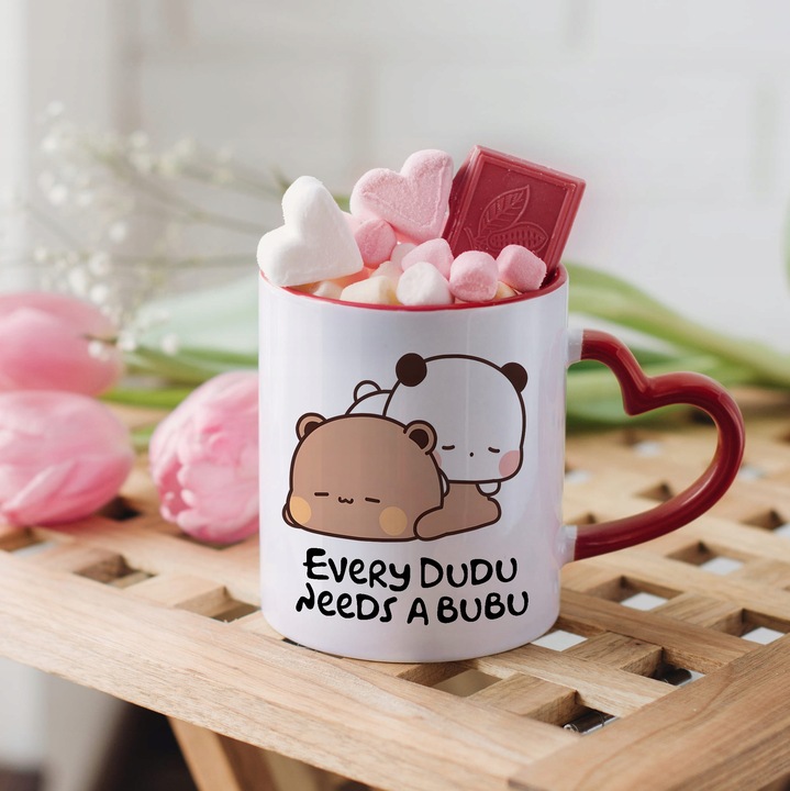 KUBEK PREZENT MISIE BUBU I DUDU CUTE BEAR LOVE MIŚ