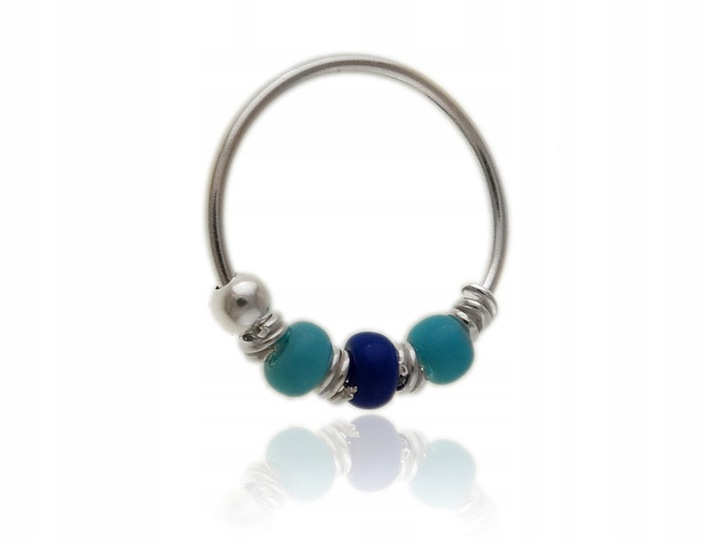 Kolczyk srebrny na chrząstkę małżowiny kn094 - 0,2g.