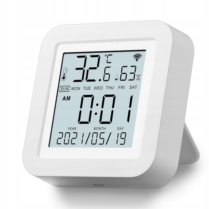 CZUJNIK TEMPERATURY I WILGOTNOŚCI WIFI SMART LIFE TUYA TERMOMETR HIGROMETR