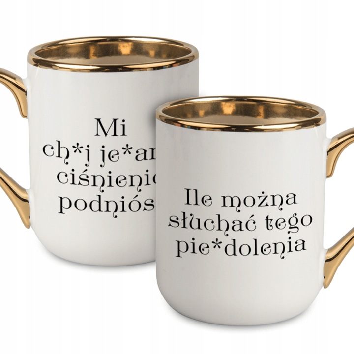 KUBEK ELEGNAT BIAŁY PREZENT DLA KOLEŻANKI MI CH*J JE*ANY CIŚNIENIE PODNIÓSŁ