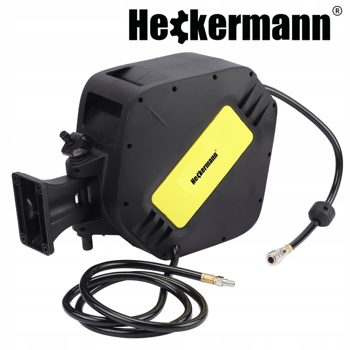 WĄŻ PNEUMATYCZNY ZWIJAK AUTOMATYCZNIE ZWIJANY DO KOMPRESORA BĘBEN 20m + 2m