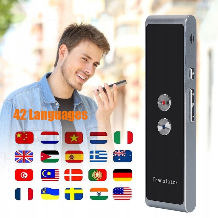 Przenośny Dwukierunkowy Tłumacz do 33+ Języków