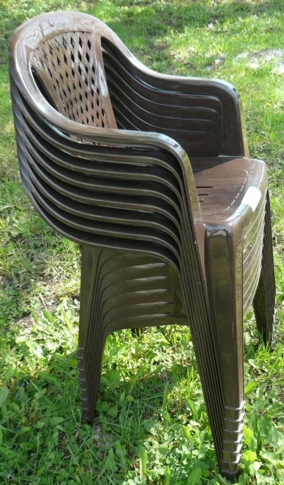 MOCNY BRĄZOWY ZESTAW 8+1 KRZESŁA DUŻY STÓŁ OGRÓD