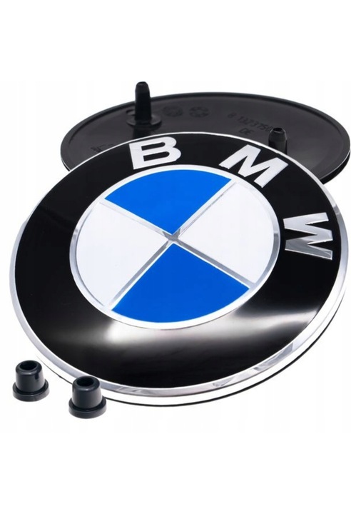 EMBLEMAT ZNACZEK LOGO BMW NA MASKĘ TYŁ PRZÓD 82MM E30E34E38E39E46E60E61X3X5