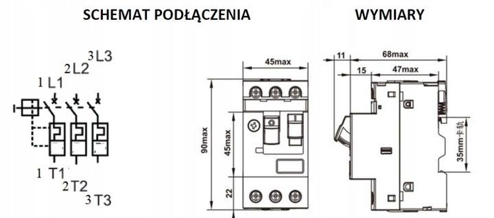 wyłącznik silnikowy GV2 13A-18A