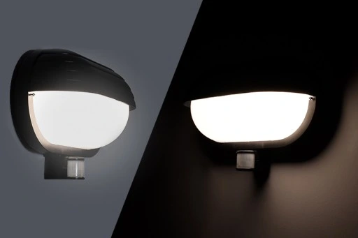 Lampa ścienna zewnętrzna + czujnik ruchu zmierzchu na Ganek Przed wejście