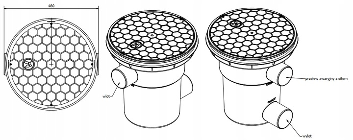 Filtr Aquabin przelewowy 2483