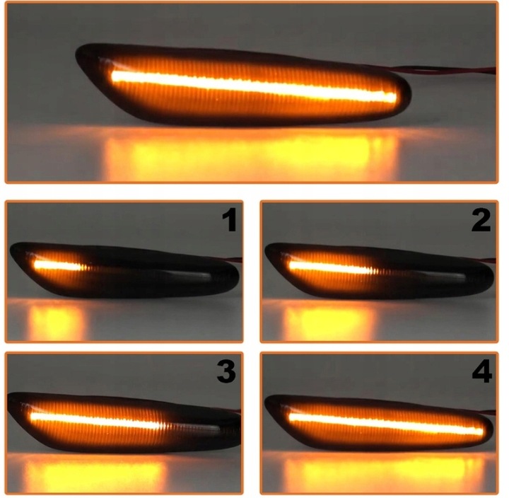 LED DYNAMICZNE KIERUNKOWSKAZY BMW E46 E60 E90 E92 E81 E87 E91 PŁYWAJĄCE