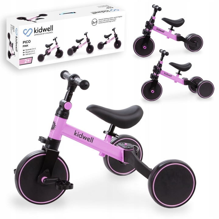 Rower 3w1 biegowy trójkołowy jeździk Kidwell Pico