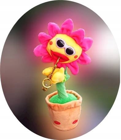 ŚPIEWAJĄCY TAŃCZĄCY KWIATEK z saksofonem SŁONECZNIK JAK KAKTUS