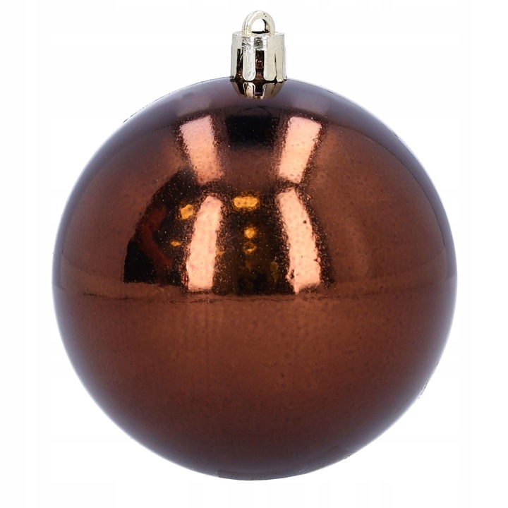 Bombki choinkowe plastikowe na choinkę brązowe różne rozmiary 26 sztuk