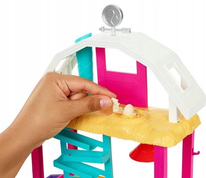 LALKA BARBIE ZESTAW FARMA WESOŁYCH KUREK