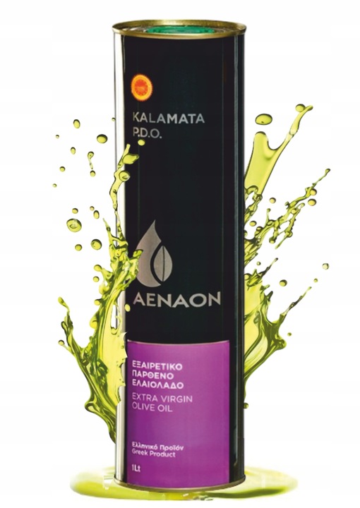 OLIWA Z OLIWEK EXTRA VIRGIN KALAMATA P.D.O. 1l PUSZKA AENAON GRECKA