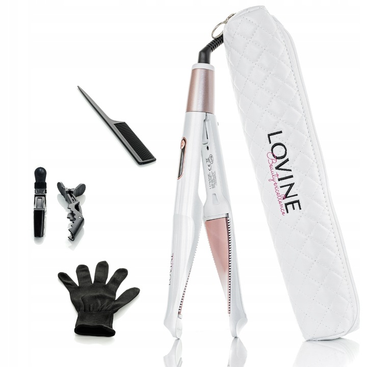 PROSTOWNICA LOKÓWKA DO WŁOSÓW 2w1ceramiczna LOVINE