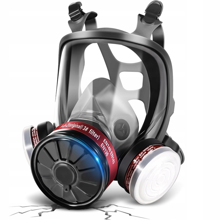 MASKA PRZECIWPYŁOWA + PRZECIWGAZOWA + 2 WKŁADY WĘGLOWE + 10x FILTRY Koanni