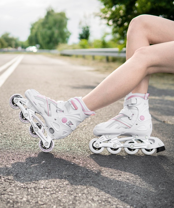 Rolki Regulowane RAVEN Pulse White/Pink 37-40